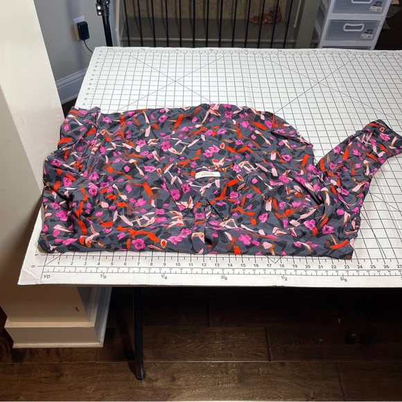 Dorothee Schumacher Floral SILK Blend Long Sleeve Button Down Shirt Top Blouse 6 - Picture 15 of 15